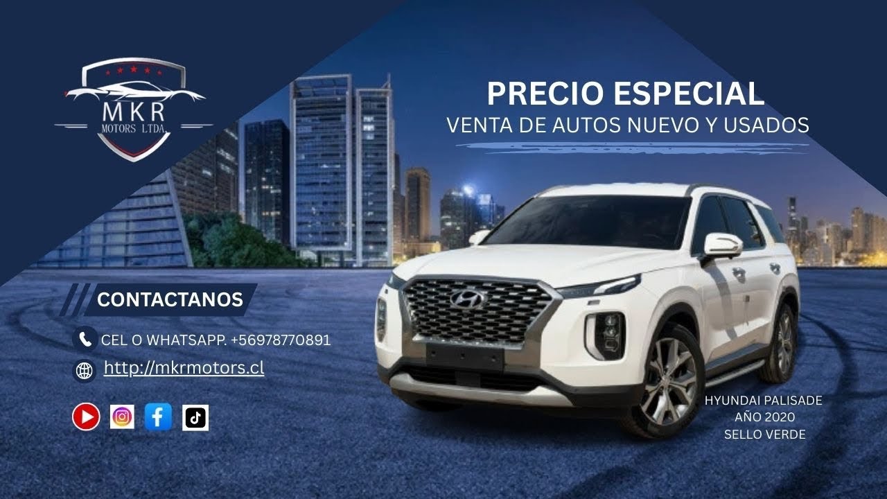 HYUNDAI PALISADE AÑO 2020 4WD @autoskashiquique-mkrmotorsltda 