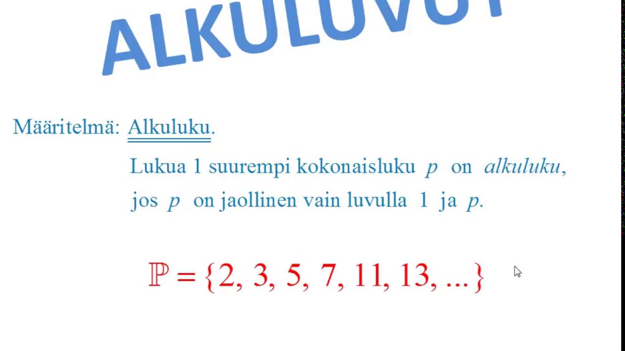 Alkuluvut