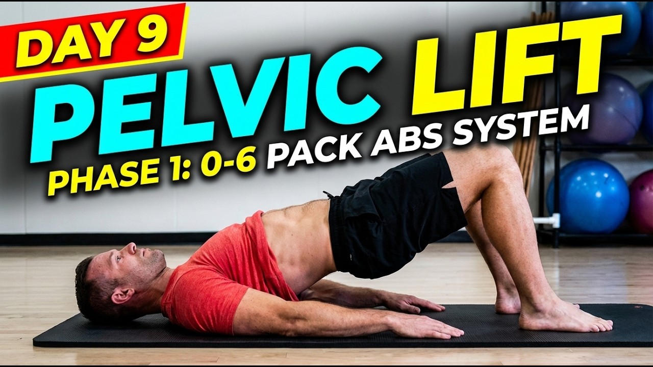 Beginner Abs Workout DAY 9 🔥 Pelvic Lift | Phase 1 &ndash; Tyler Bramlett&rsquo;s 0-6 Pack Abs System
