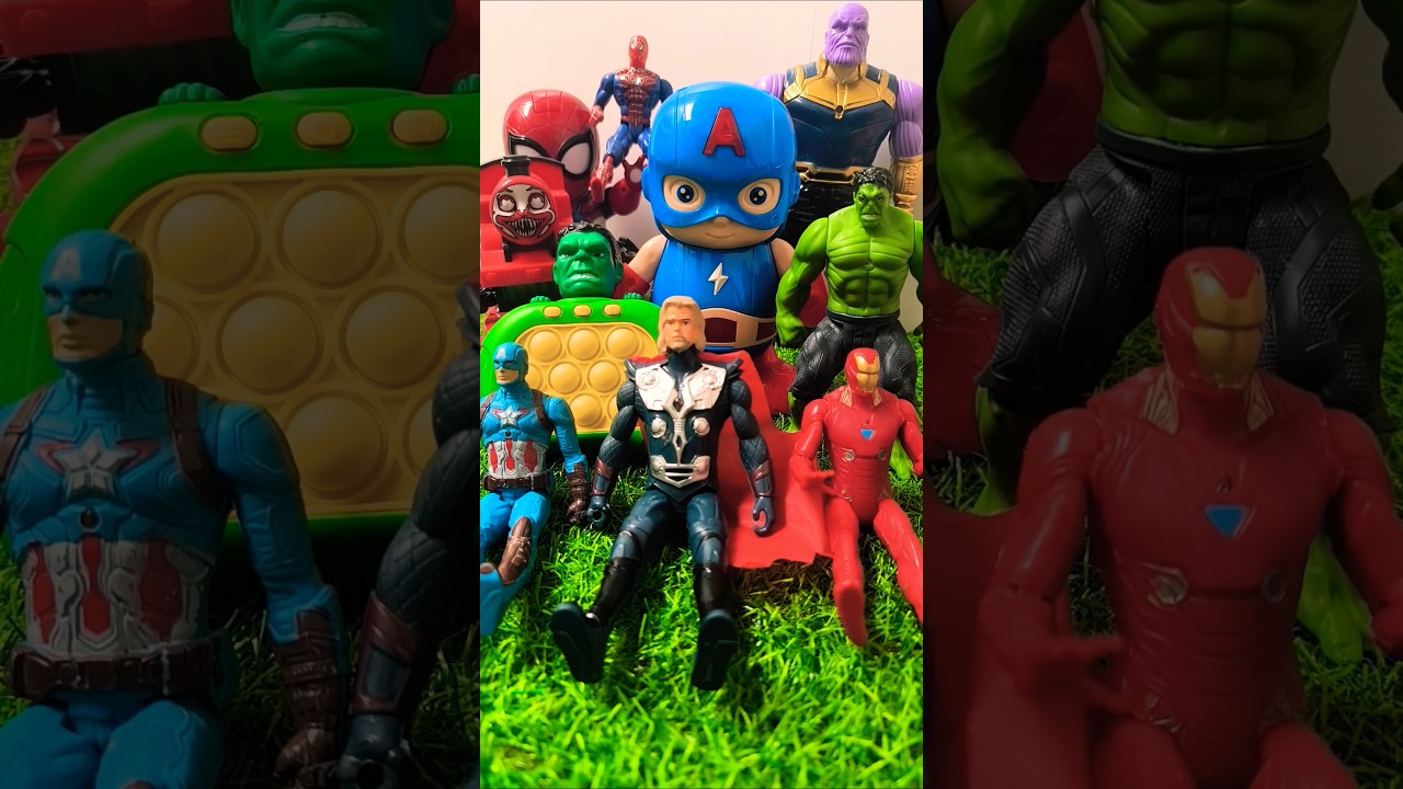 Коллекция игрушек со всей семьей супергероев spideyTingles #spiderman #usa #brazilian