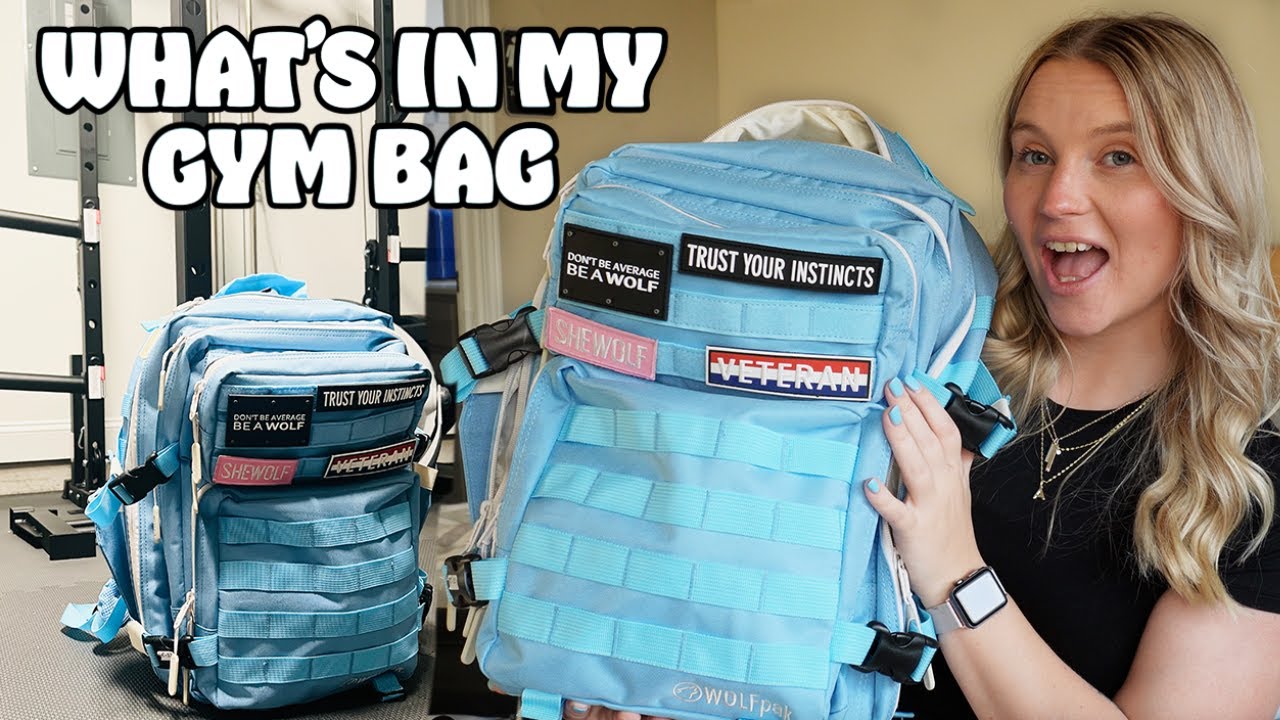 WHAT’S IN MY GYM BAG - Gym Essentials I Carry In My WOLFPAK BACKPACK!