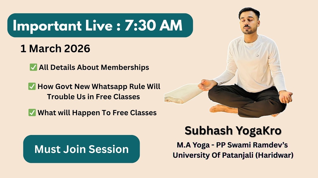 Sunday Live QNA - Memberships & New Rule
