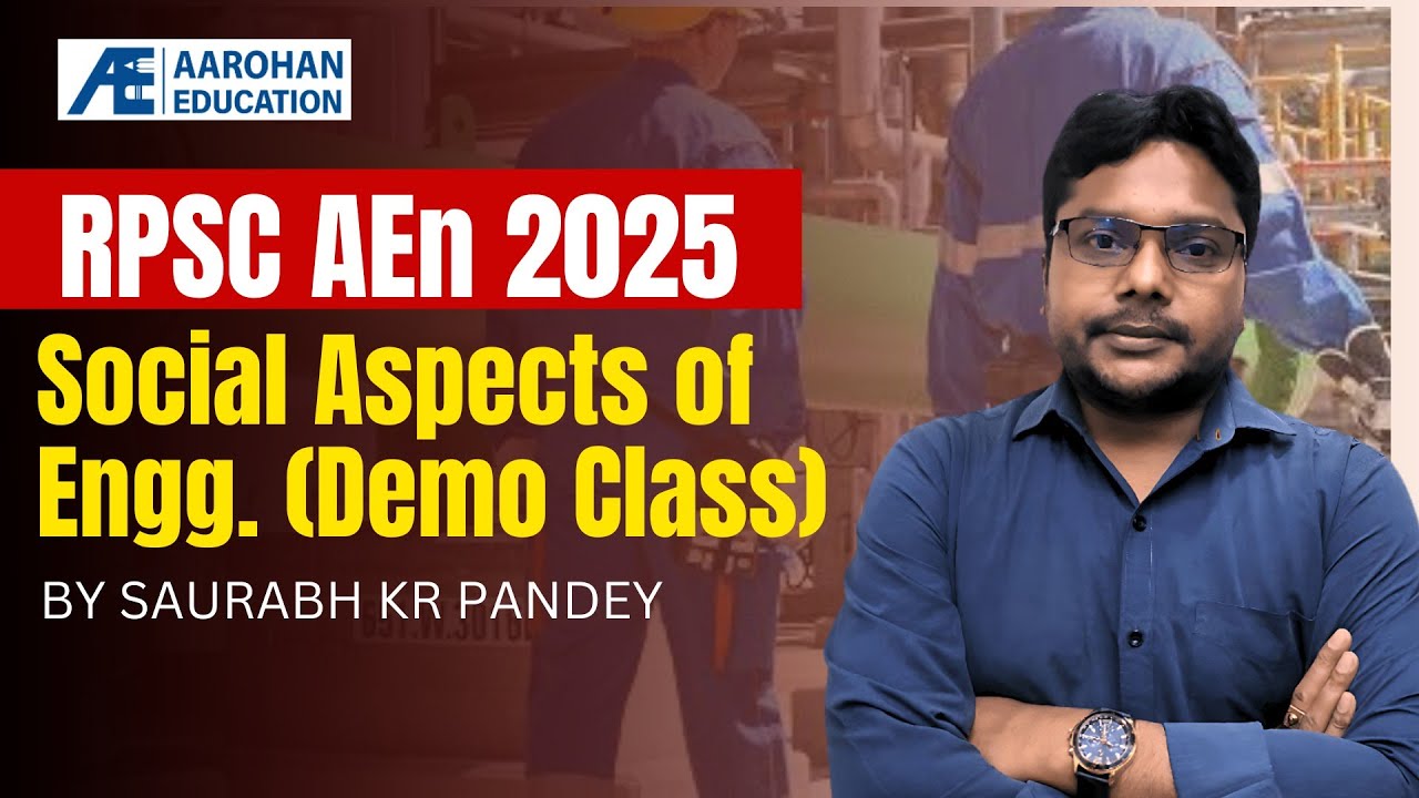 Lec 01: Social Aspects of Engg (RPSC AEn) by Saurabh Kr Pandey (Demo)