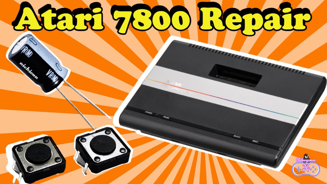 Ремонт Atari 7800 | Полная замена конденсаторов и переключателей