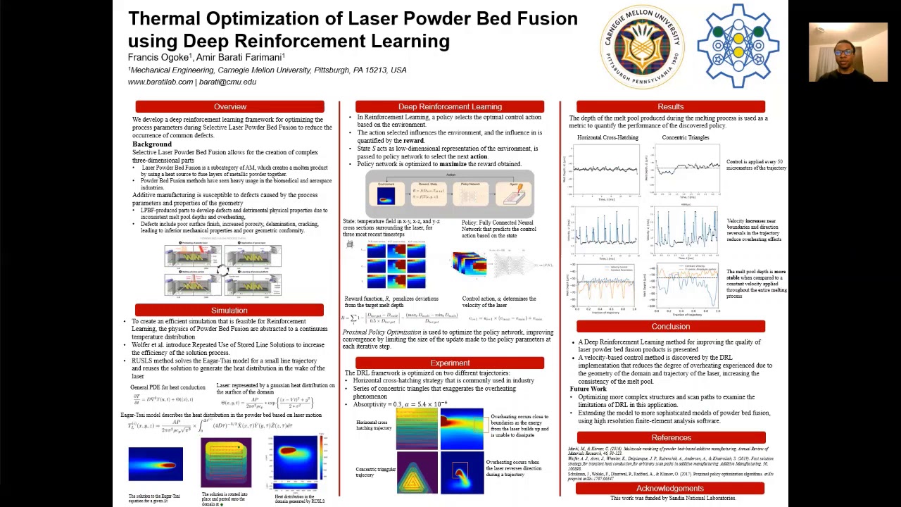 Thermal Optimization of Laser Powder Bed Fusion using Deep Reinforcement Learning