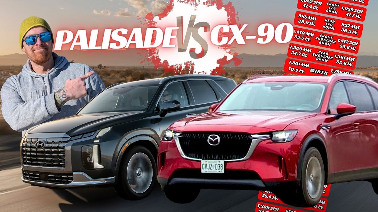 Hyundai Palisade 2024 года против Mazda CX-90: зря тратите деньги на бензин?