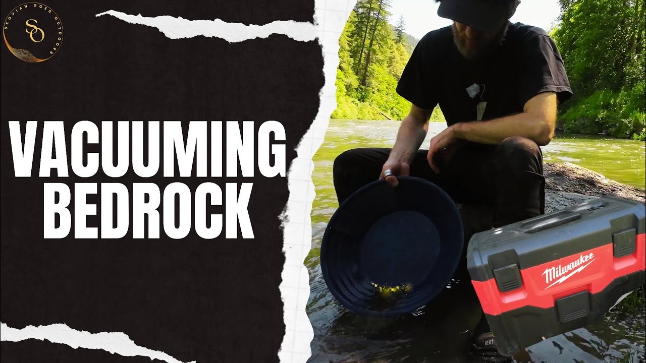 Vacuuming Bedrock For GOLD!  |  Southern Oregon Gold Prospecting