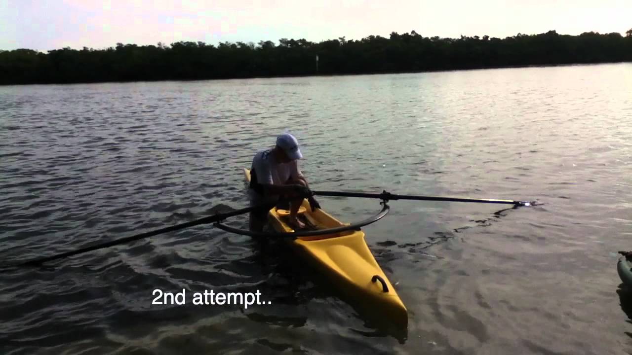 Day 22 - learning to scull in the Edon TS515 - removing the stabilizers