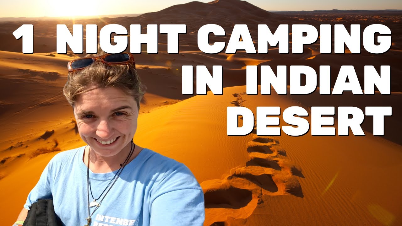 Sleeping one night outside in Thar desert of India in Rajasthan - foreigners in India vlog