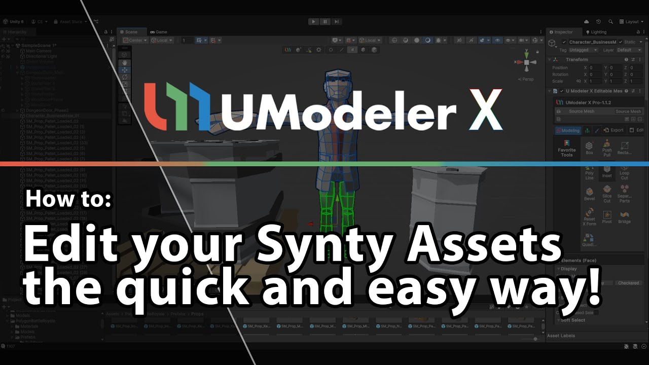 How to Edit your Synty Assets with UModeler X