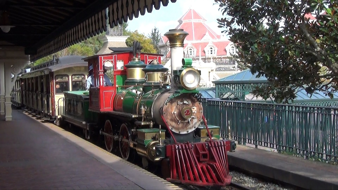 [4K] Disneyland Paris Railroad (Grand Circle Tour) - Disneyland Paris: Steam Locomotive Attraction