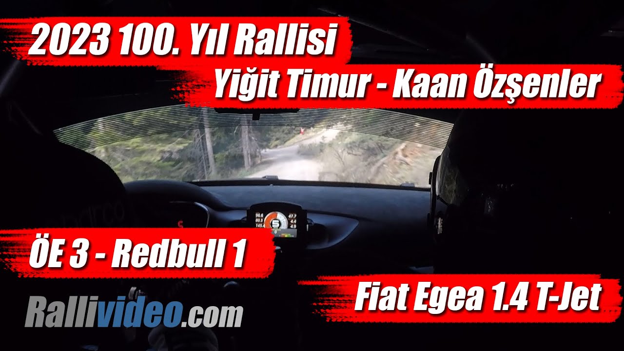 INCAR // 2023 100. Yıl Rallisi / Yiğit Timur - Kaan Özşenler / ÖE 3 - Redbull 1 - Fiat Egea 1.4T-Jet