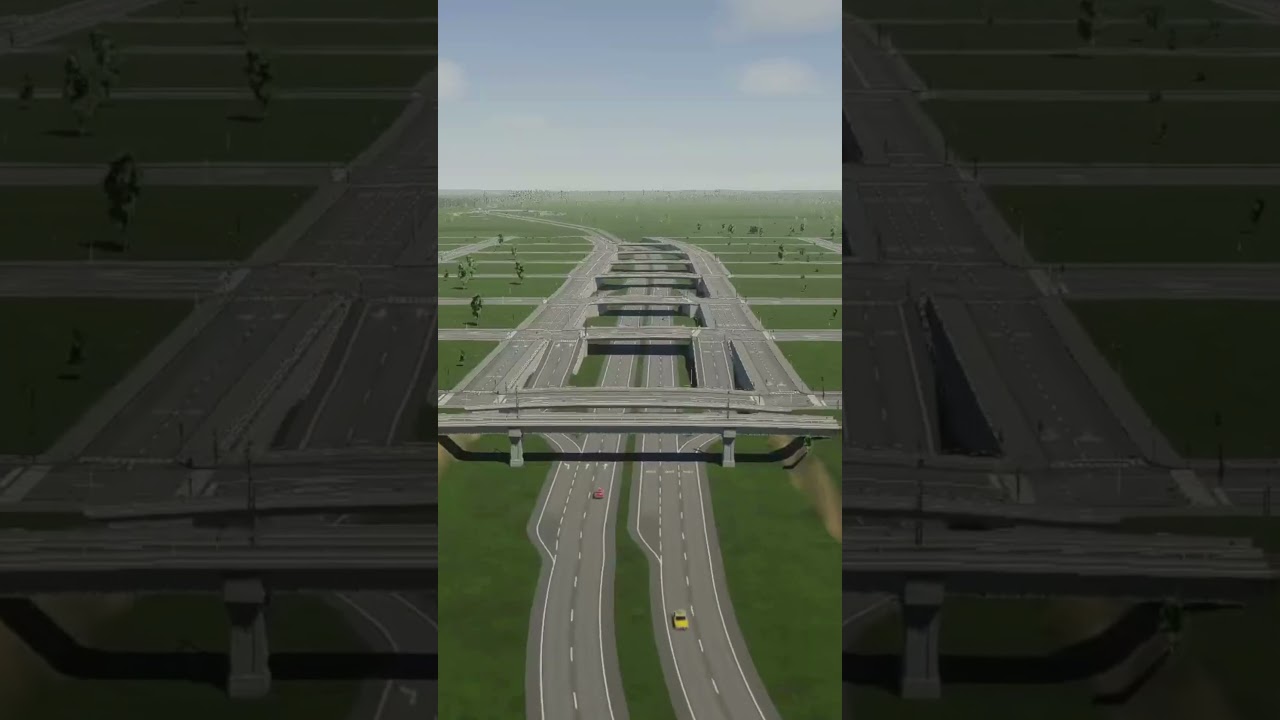 立体交差 #shorts #citiesskylines2 #シティーズスカイライン2
