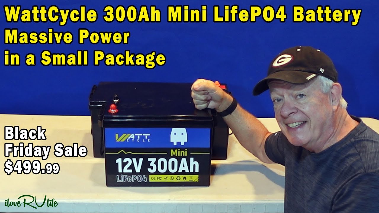 WattCycle 300Ah Mini LifePO4 Battery (since review WattCycle has rated as a 280 Amp battery)