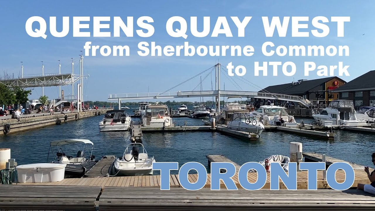 Walking from Sherbourne Common to HTO Park #toronto #canada