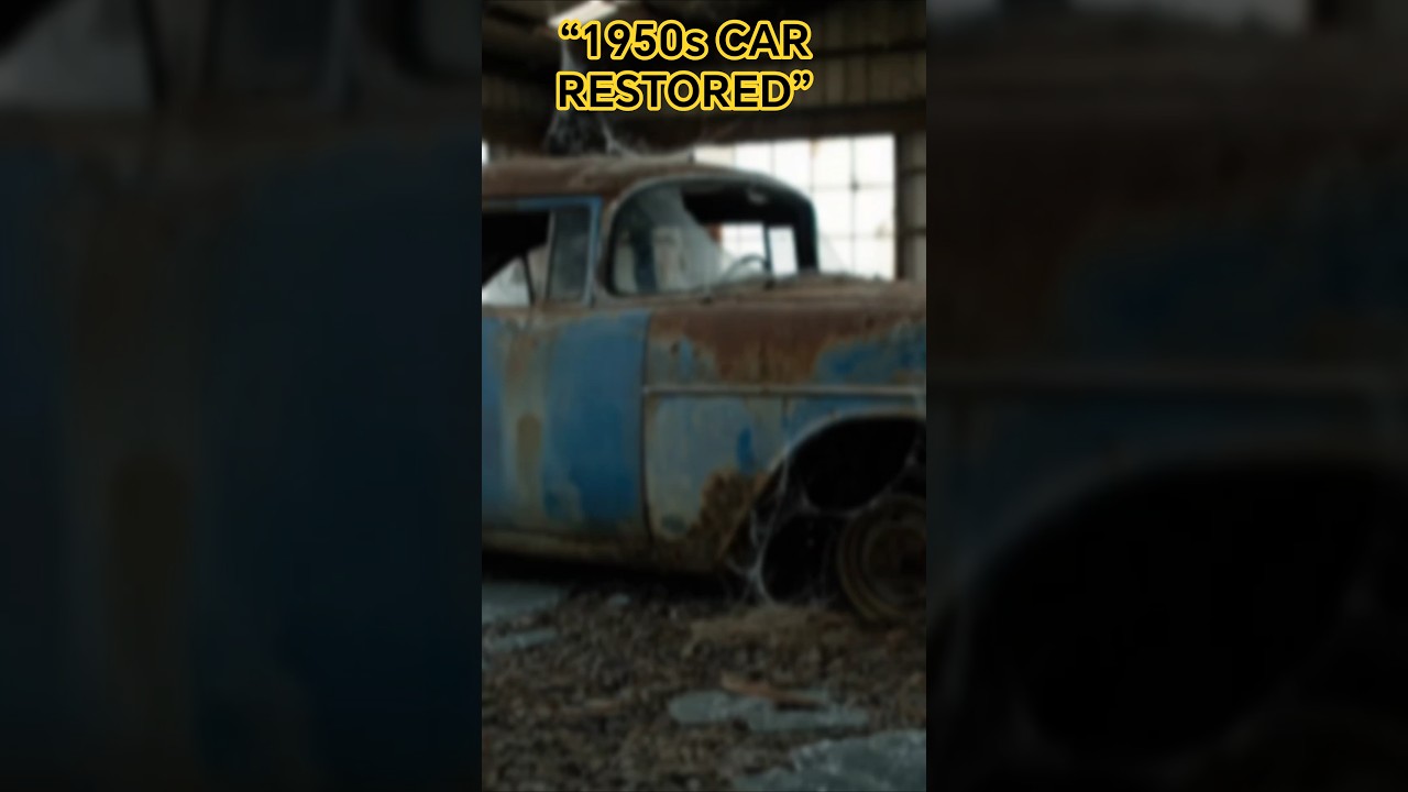 Restoring a Completely Rusted 1950s Car | ASMR No Talking