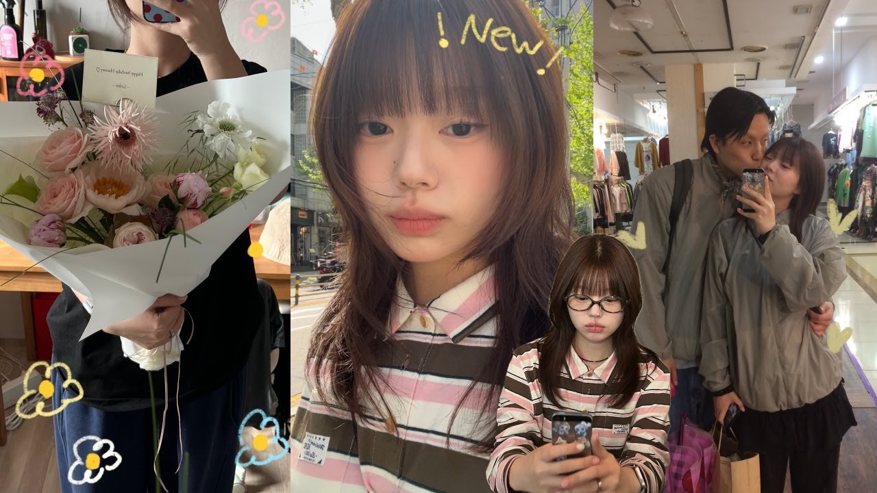 벌써 25번째 생일이라니~ 반오십의 생일 VLOG🎂😽 | 봄 맞이 염색🌸  • 생일파티 • 커플 바람막이 • 데이트 • 조앤도슨 • 블루엘리펀트 • 생일선물