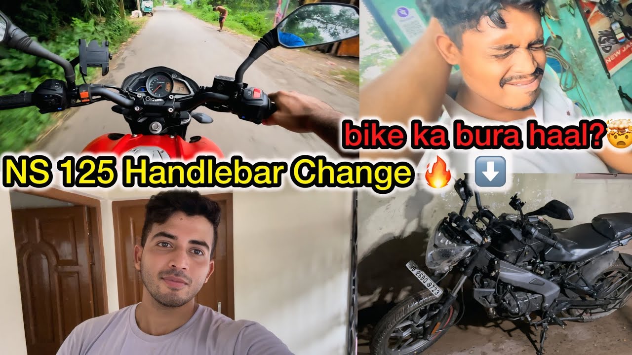 Vlog 9: NS 125 Handlebar Change || NS 160 & NS 200 Straight Handlebar Modifiaction ||