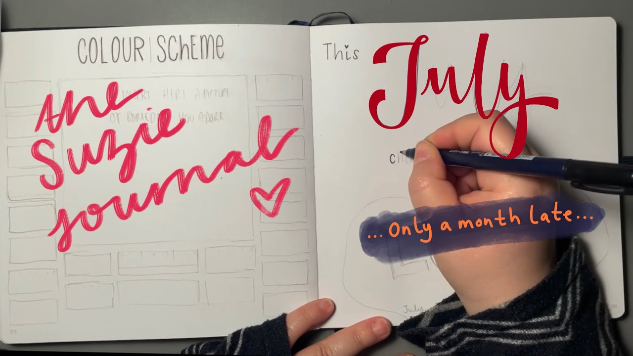 Bullet journal monthly set up - July 2023 - The Suzie