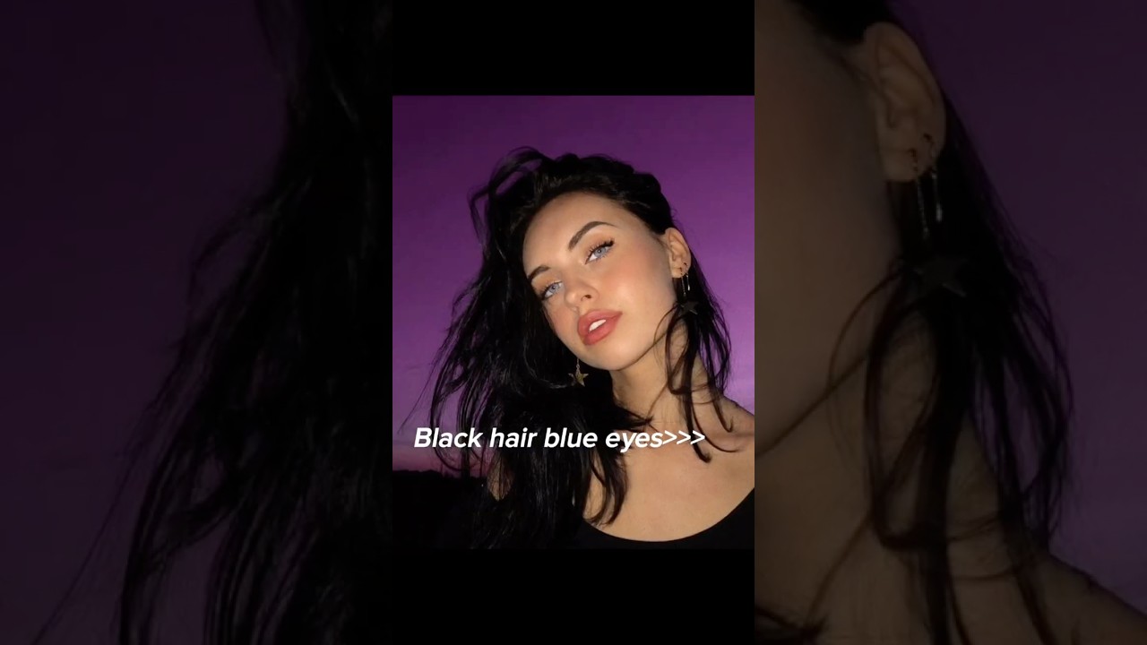 Black Hair and Blue Eyes