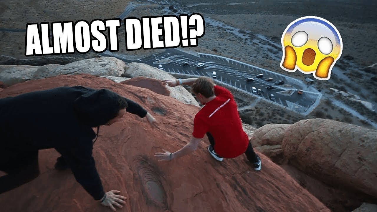 BACKFLIP NEAR 100FT DROP FAIL? *NEAR DEATH*