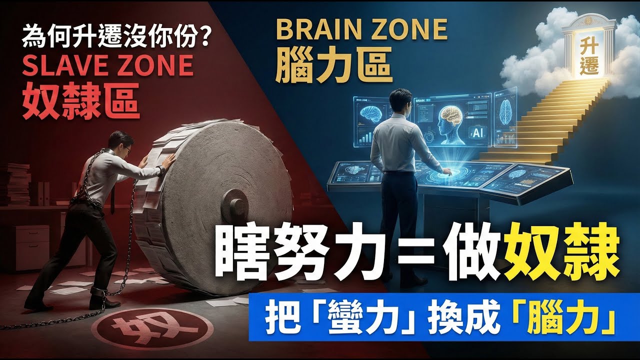 明明能力強卻沒升遷？小心掉進「努力陷阱」！3個思維進化，從「拼命做奴隸」變「職場操盤手」