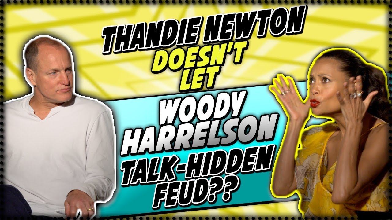 Thandie Newton Doesn't Let Woody Harrelson Talk -  Hidden Feud??