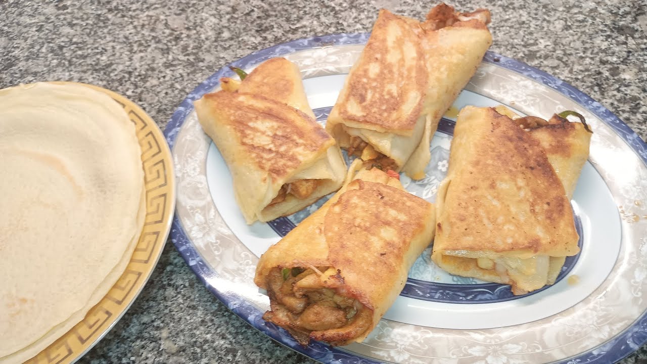 كريب المطاعم بحشوه الفاهيتا والطعم توووحفه جدا