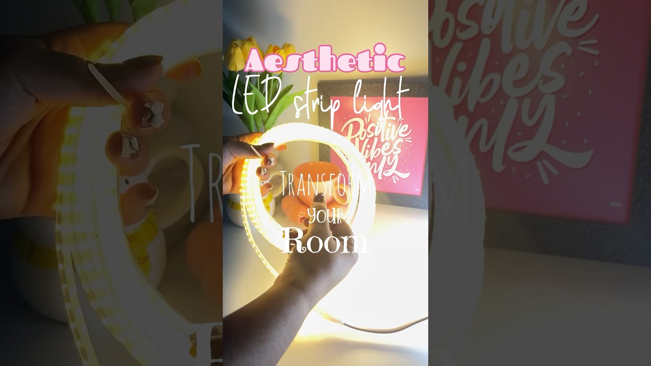 Aesthetic room decor ideas | LED strip light from meesho #meeshofinds #roomdecor #roommakeover