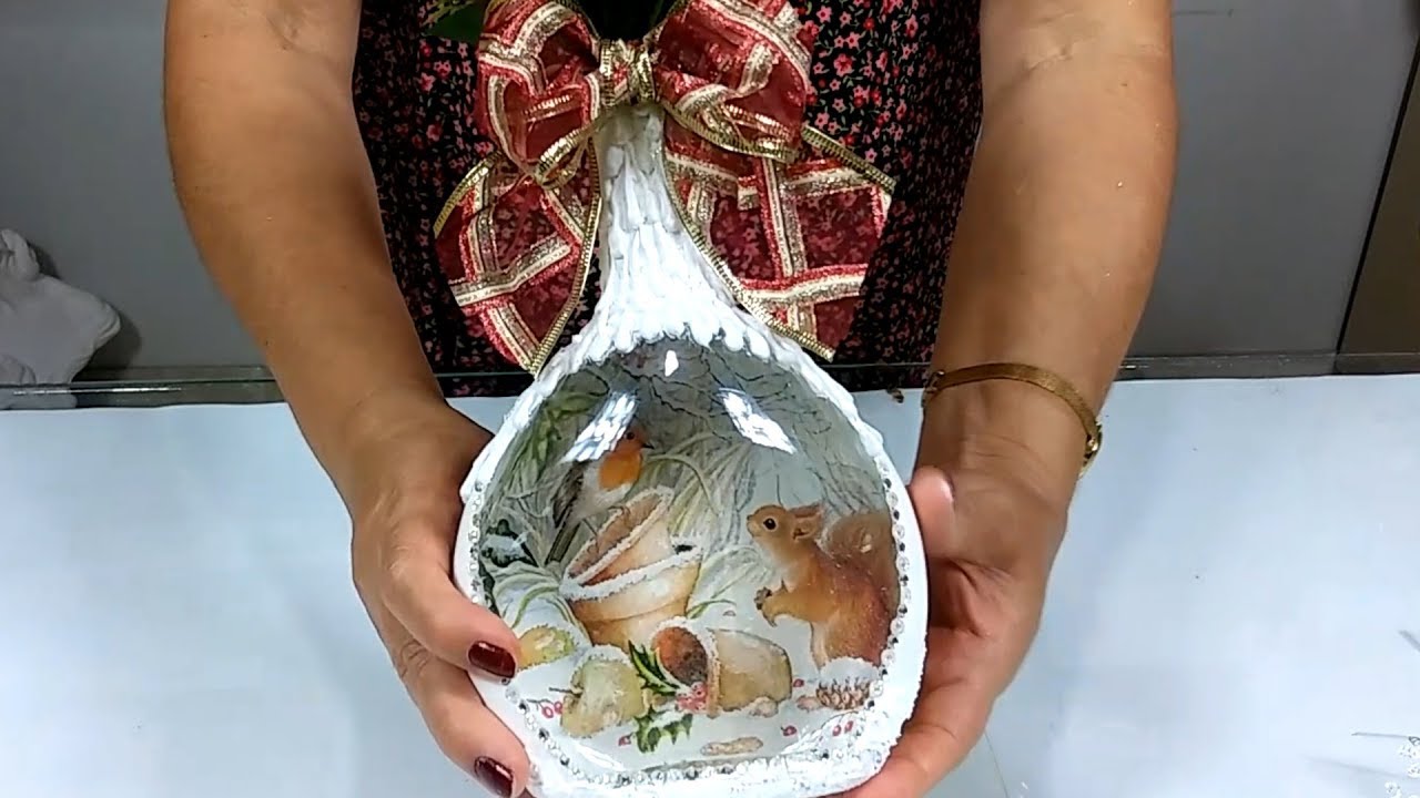 ENCANTADORA!!!  Garrafa Natalina  DIY