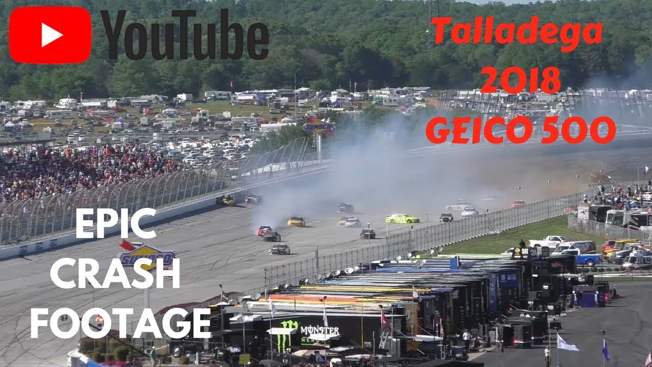 Talladega 2018. EPIC CRASH FOOTAGE!!