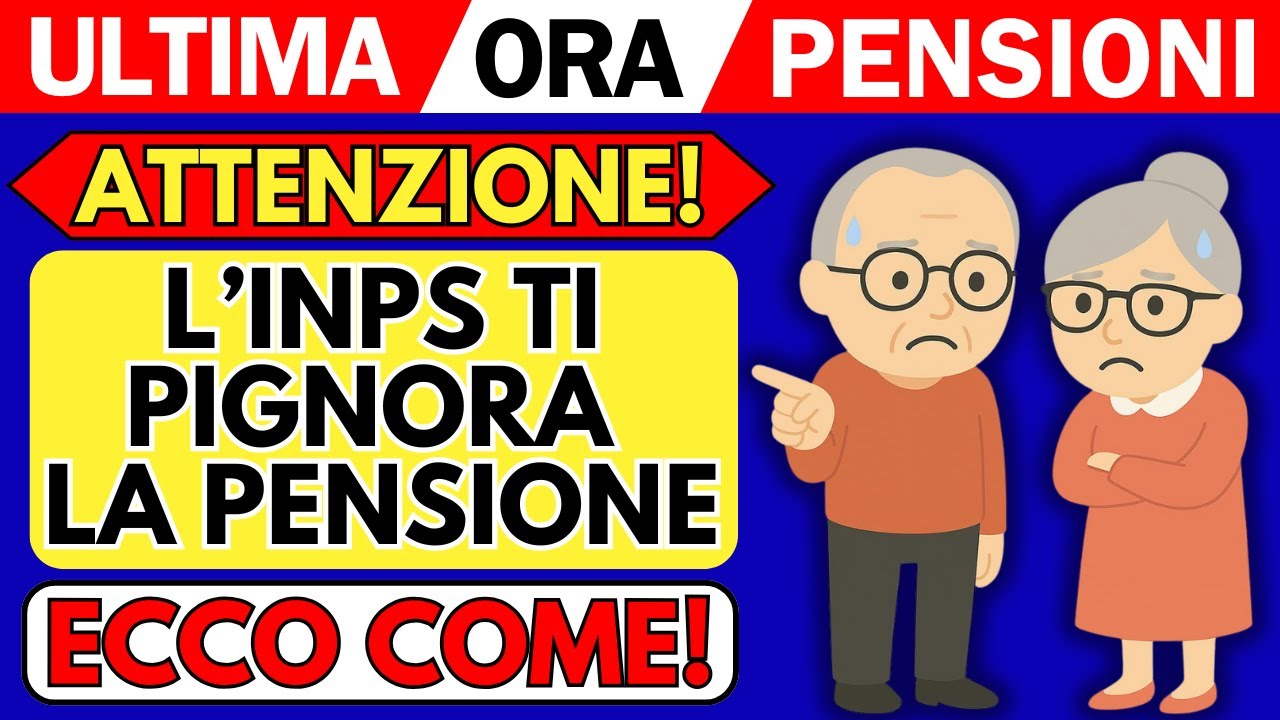 ✅Ultima Ora Pensioni 👉 L'INPS ti Pignora la Pensione 👉 Ecco Come!
