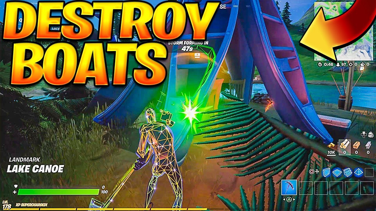 Easiest Spot To DESTROY BOATS (Fortnite Season 5 Week 6 Epic Quests)
