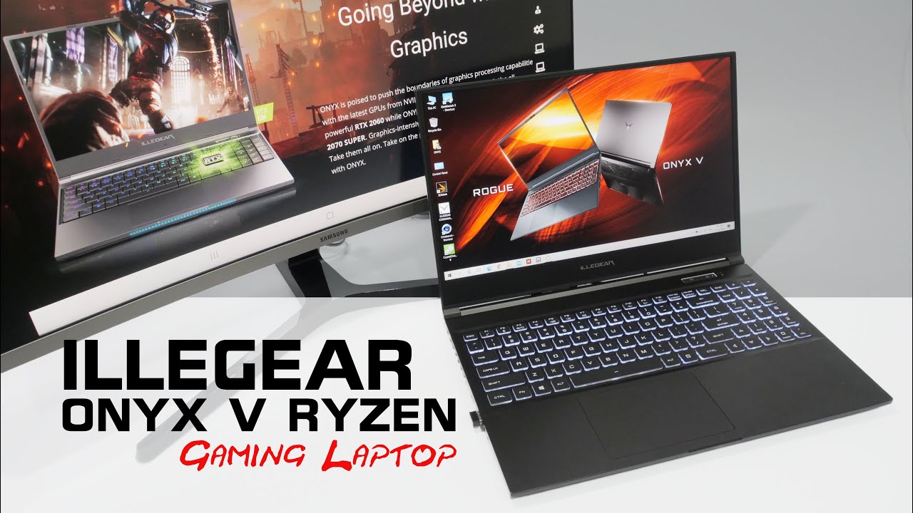 ILLEGEAR ONYX V AMD Ryzen 7 4800H Nvidia RTX 2060 Gaming Laptop