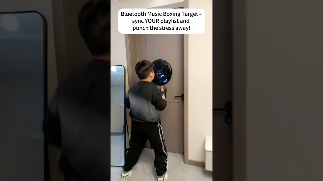 Punch Out Stress! Bluetooth Music Boxing Machine for Both Kids & Adults