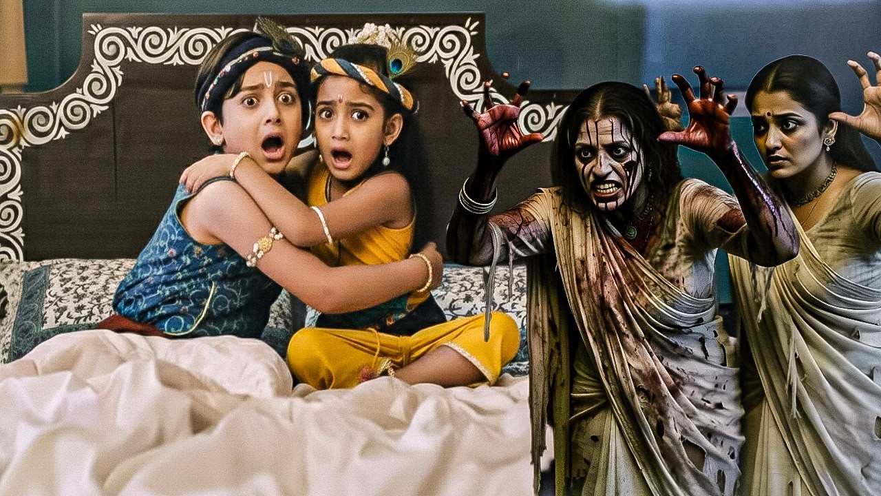 रात के अंधेरे में मैया बनीं चुड़ैल, कन्हा-बलराम की उड़ गई नींद!|| Yashomati Maiyaa Ke Nandlala ||