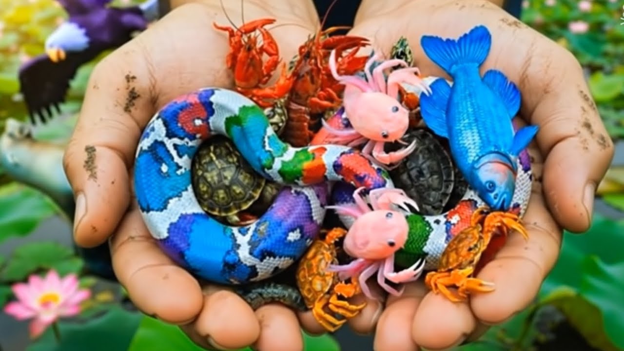 🎣Catching Colorful Fish,Turtles&Snails:🐠The Ultimate Fishing Adventure!#colorfulfishfishing