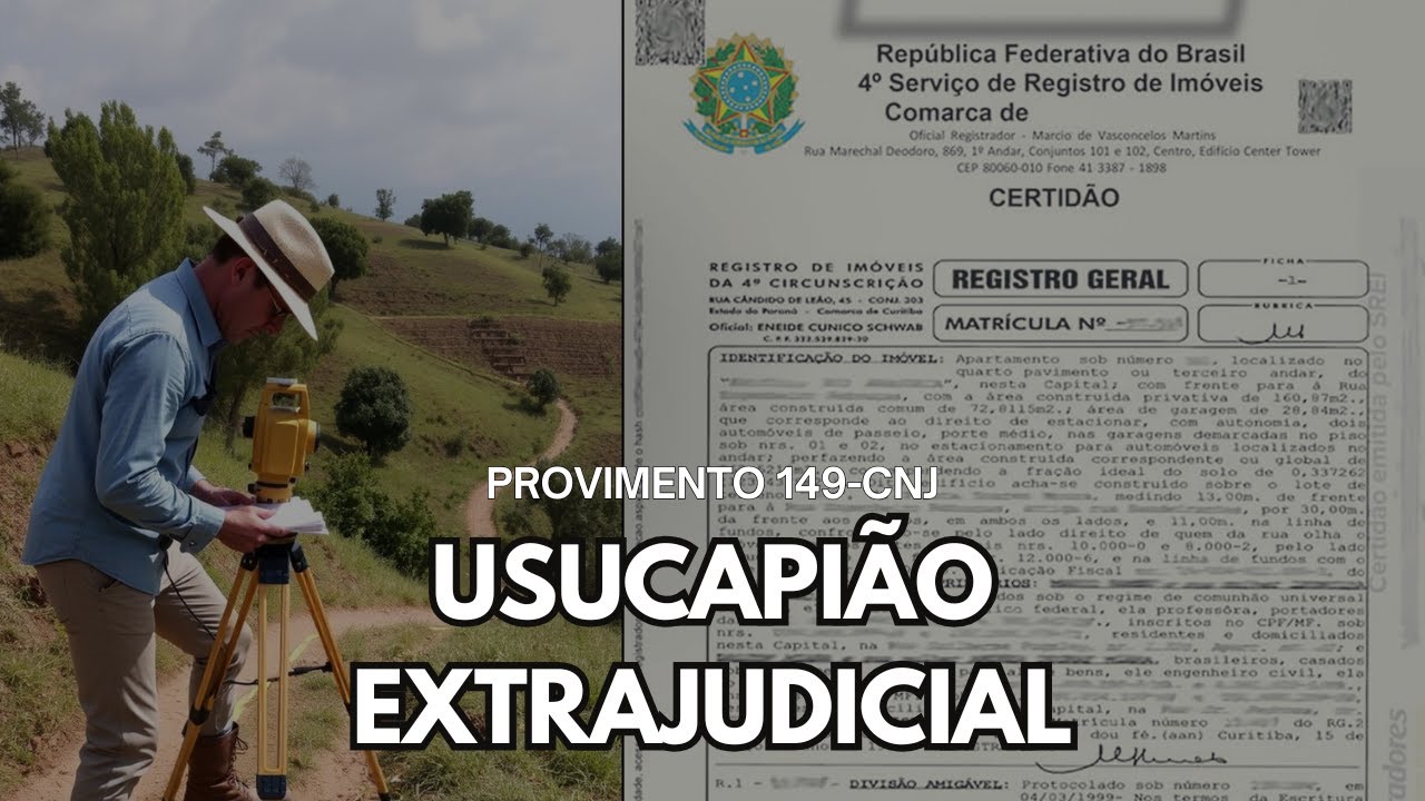 Usucapião Extrajudicial - Aula completa