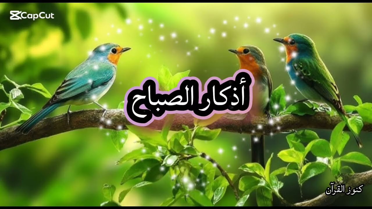 أذكار الصباح مكتوبة كاملة مع خلفية هادئة استمتع و ابدأ يومك بالطمأنيمة و السكينة