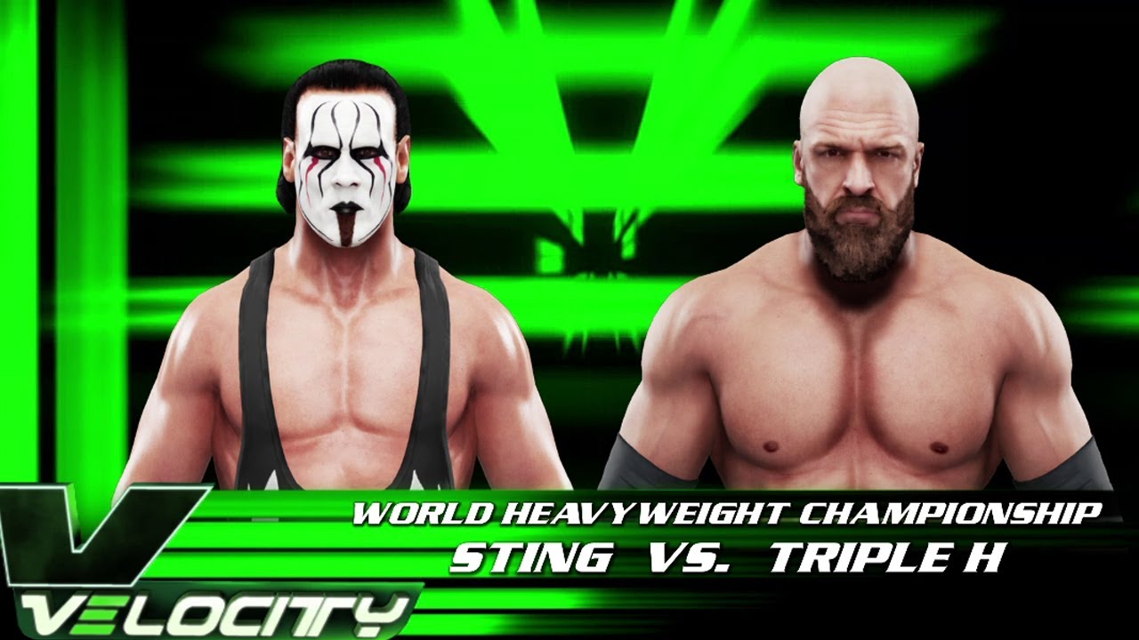 WWE 2K19 - Sting VS Triple H [SUBMISSION MATCH FOR WORLD HEAVYWEIGHT CHAMPIONSHIP] #wwe