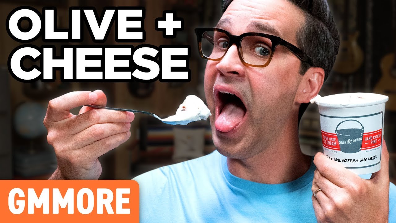 Olive & Cheese Ice Cream Taste Test