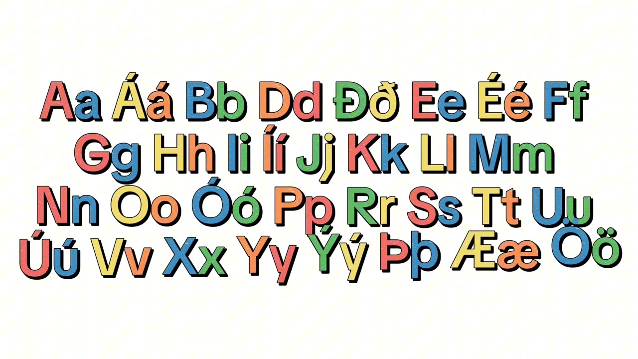 Icelandic Alphabet Song