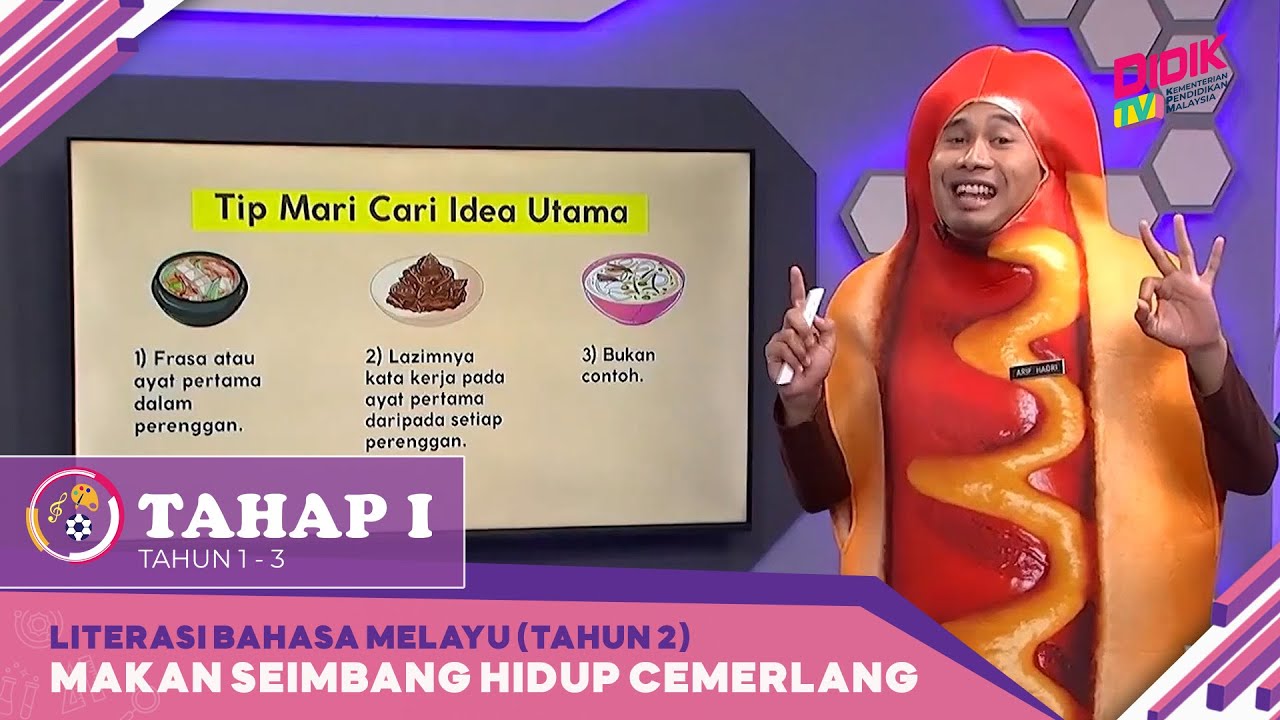 Tahap I (2022) | Literasi Bahasa Melayu (Tahun 2): Makan Seimbang Hidup Cemerlang