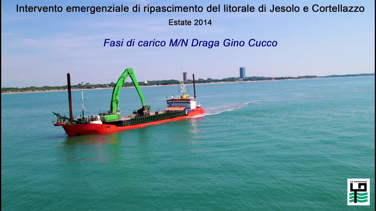 La Dragaggi srl - Ripascimento Jesolo  2014 - Fase 1 - Prelievo sabbia M/N Draga 