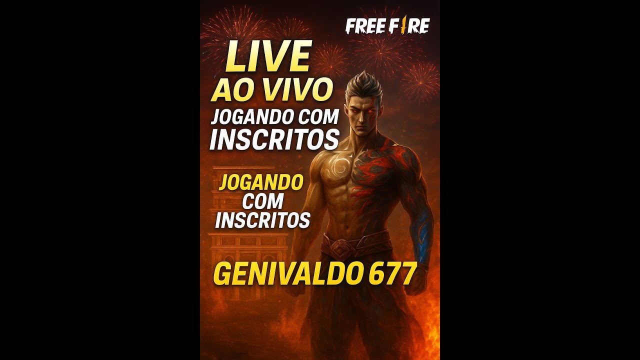 #Free Fire ao vivo jogando com amigos, deixa seu like para fortalecer