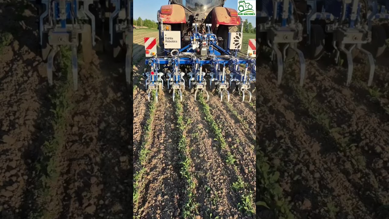 Autonomous Mechanical Weeding Robot For Row Crops || #ai #mechanical  #weeding