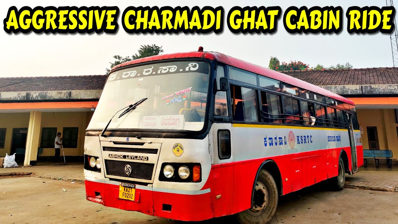 AGGRESSIVE AND EXTREMELY SKILLED DRIVING ON CHARMADI GHAT🔥 #bus #volvo #manali #ksrtc #ghat #dhimbam