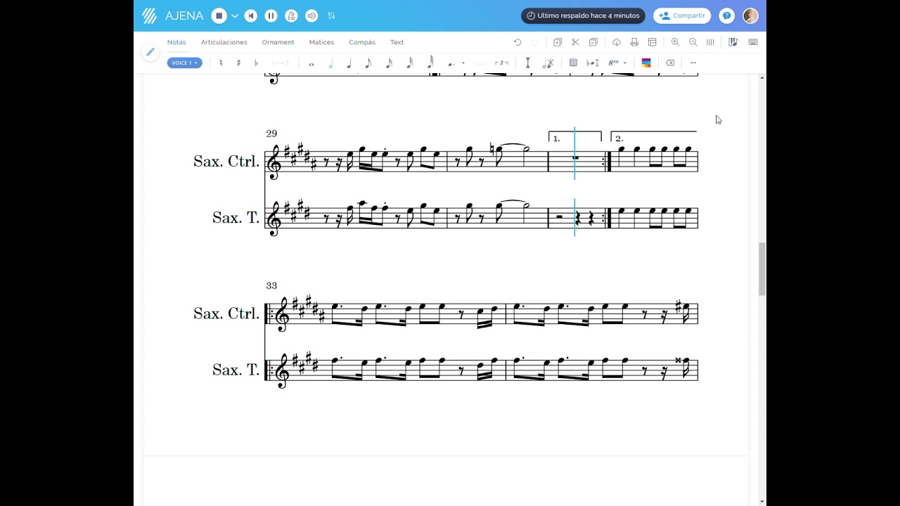 AJENA MERENGUE DE EDDY HERRERA  PARTITURAS DIGITALES PARA SAXOFÓN ALTO Y SAXOFÓN TENOR
