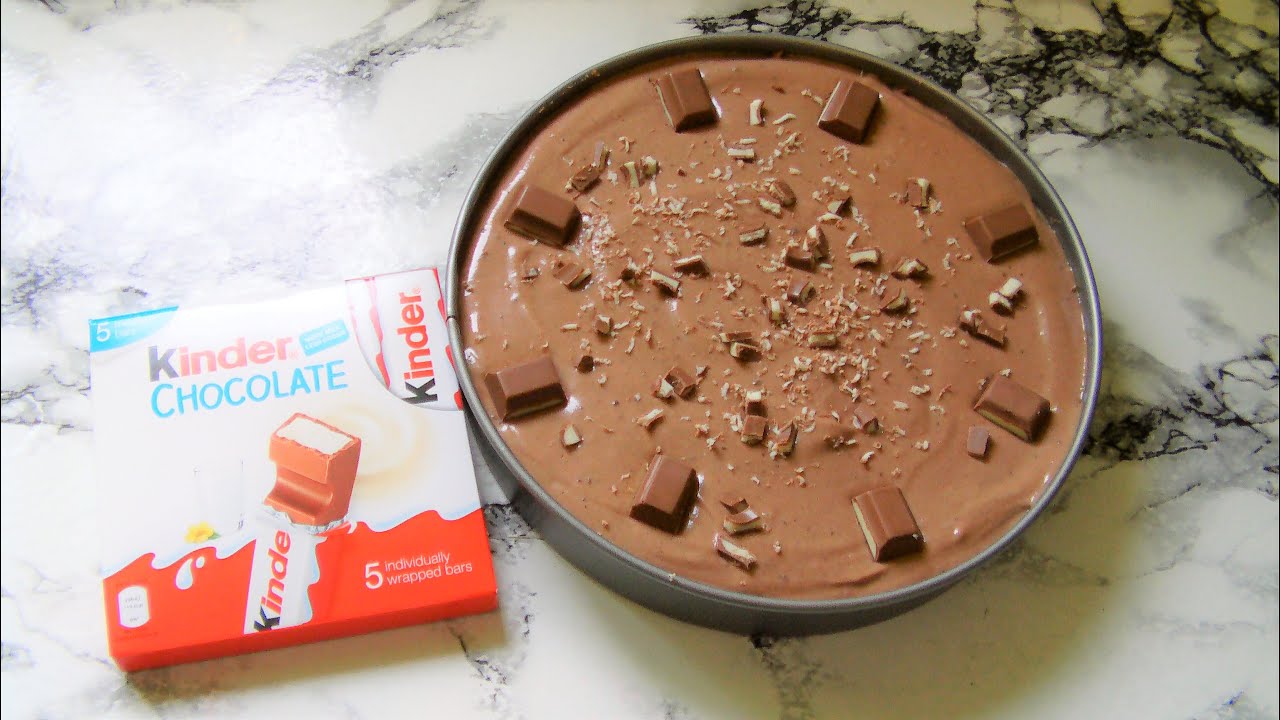 How To Make A No Bake Kinder Chocolate Cheesecake