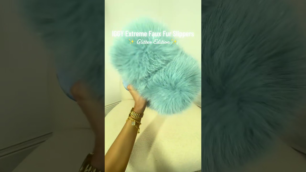 Glitter Edition Slippers | #fok #fyp #viralslippers #furslippers #fauxfur